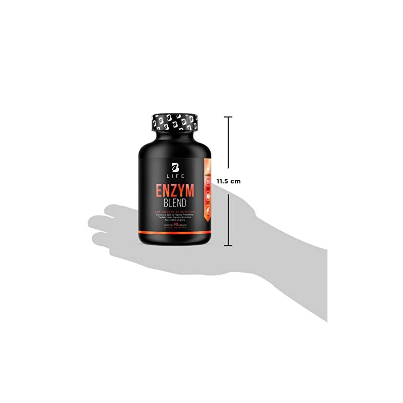 B Life Enzimas Digestivas, Probióticos, Papaya y Psyllium Husk 90