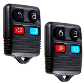 Key Fob 4 Button Keyless Entry Remote Control Key Fob Compatible with Ford Focus Explorer Mercury Lincoln M-azda Tribute,2 Pack