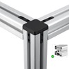 4 Pcs 3030 Series 3-Way End Corner Bracket, 3 Way