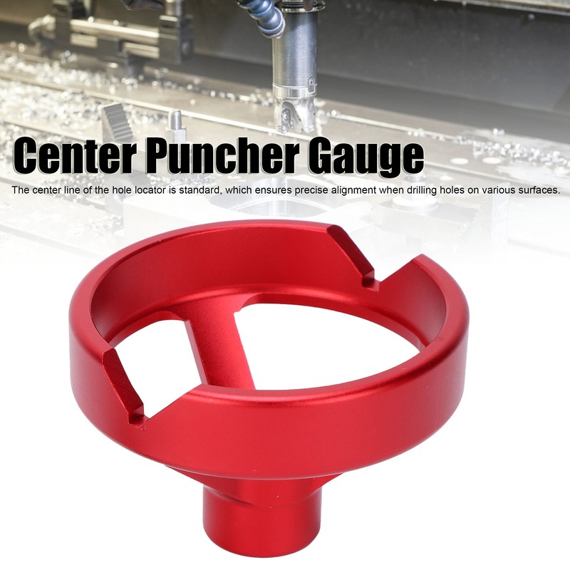 Center Puncher Gauge Straight Hole Guide Tool Aluminium Alloy Woodworking