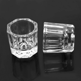 Karlash 2 Nail Art Acrylic Liquid Powder Dappen Dish Nail Crystal Bowl Glass (Dappen Dish)