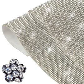 GAGAAL 2PC Bling Crystal Rhinestones Sticker Sheets,DIY Car/Nail/Home/Phone/Accessories Decoration Sticker,Self-Adhesive Glitter Rhinestones Crystal Gem Stickers for Gift Glass Party Decor