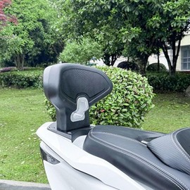 Passenger Backrest Pad, Motorcycle Passenger Seat Backrest Cushion Rear Seat Back Rest Pad for Pcx125 Pcx150 Pcx160 2014 to 2024, Provide Extra Support, Easy Installation