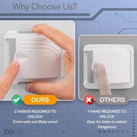 NoBrand 2 Pack Sliding Door Lock - Child Proof Lock for Sliding Door,Set of 2 Locks