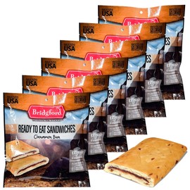 Bridgford MRE Cinnamon Bun - Ready-to-Eat Breakfast Snack - 6 Pack - Nutritious Shelf-Stable Survival Food for Camping, Emergency Food Supply, Outdoor Adventures, and Survival Kits