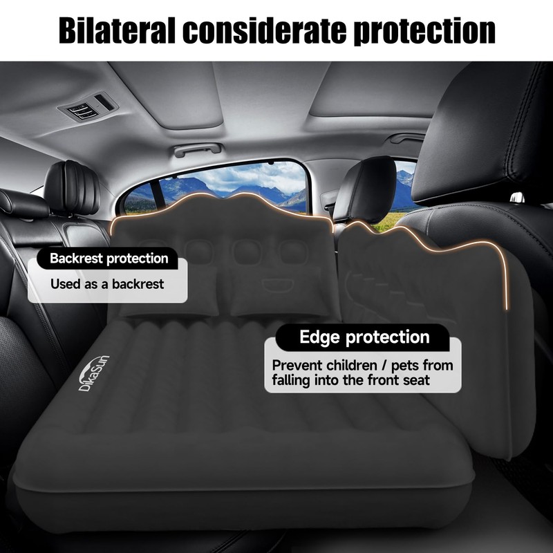 DikaSun Car Air Mattress, Inflatable SUV Truck Camping Mattress for