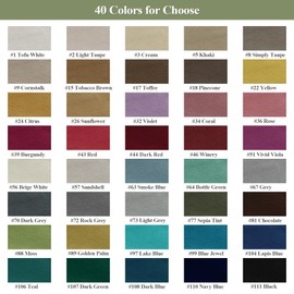 Frelement Velvet Curtains Fabric Samples Fabric Swatch for Adding Lining | Size | Heading Custom-Made-Order Curtains, 40 Colors Available Included, 1 Piece