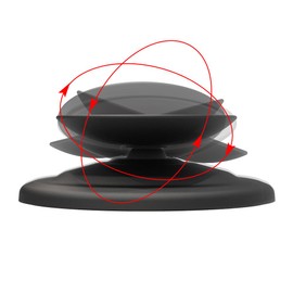 EWIGE Stand for Spot, Magnetic Desktop Speaker Tilt Stand Bracket Angle Adjustment (Black)