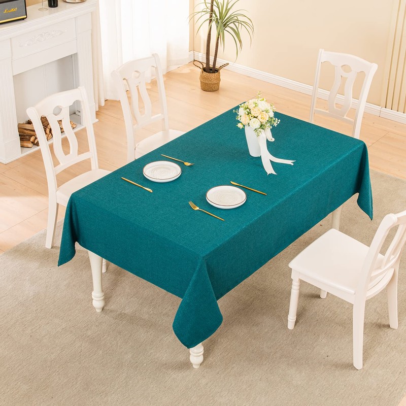 BALCONY & FALCON Rectangle Tablecloth, Wrinkle Resistant and Water Proof