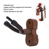 Violin Shaped Wall Mount Black Walnut Wood Colour Violins Hook