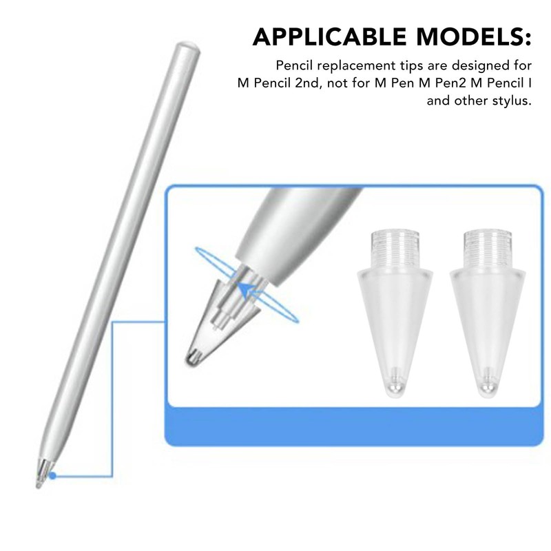 Annadue 2 Pieces M-Pencil Tips, Replacement Tips for M-Pencil Stylus