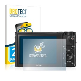 BROTECT Pack of 2 Screen Protectors Compatible with Sony Cyber-Shot DSC-RX100 V Screen Protector Film Ultra Clear