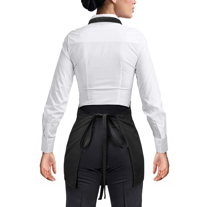 Under NY Sky V Neck Short Apron - Unisex Bib,