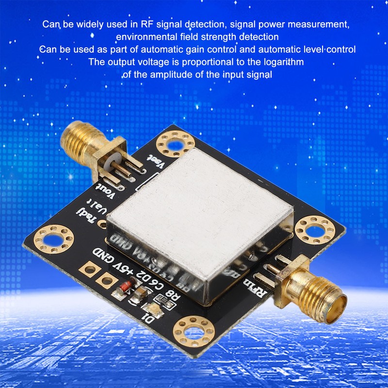 Logarithmic Detector Module ‑55‑0dBm AD8317 60dB 1M‑10GHz Logarithmic Amplifier for