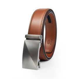 cioval Ratchet Belt for Men - Genuine Leather, Custom Fit, Stylish and Durable (35mm)