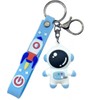 Makio Funny Astronaut Keyring with Metal Ring and Carabiner Perfect
