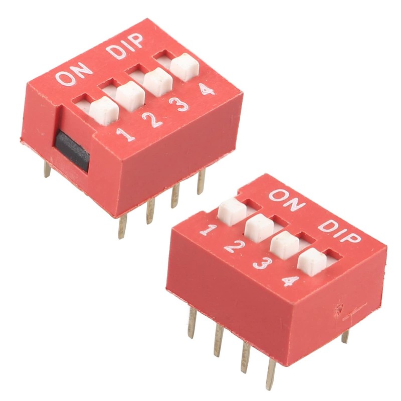 50 pieces 4-way dip switch, slide switch module 2.54 mm