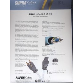 Supra Cables Power Cable LoRad 2.5 MKII EU 3.0 m