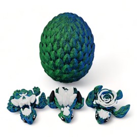 Surprise Turtle Egg Articulating Collectible Figurine - Fun and Unique Colors - ADHD, Autism, Stress Relief - Comes with 3 Turtles (BG)