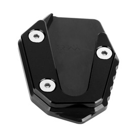 Parking Kickstand Extension Pad Side Stand Support Fit for Yamaha YZF R25/YZF R3/MT‑25/MT‑03 14-19Black