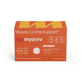 MYOVIV - 30 Packets, Sunny Orange Flavor - Muscle Cramp Support - Pregnancy & Lactation Safe - Vegan Friendly, Gluten Free, GMO Free, Soy Free, Dairy Free