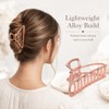 4Pcs Metal Hair Claw Clips Set, Large Alloy Hair Clips