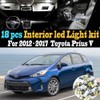 18Pc Super White 6000K Interior LED Light Bulb Kit Pack