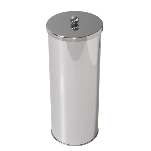 ZPC Zenith Products Zenna Home 7666ST, Toilet Paper Canister, Chrome, Stainless Steel, Size: Pack of 1