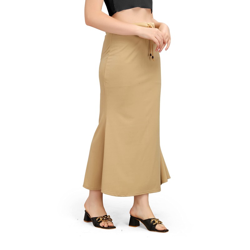 Kipzy - Falda larga de licra para mujer, para playa,
