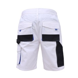 WORK IDEA Men's Cargo Shorts Relaxed Fit Multi-Pocket Outdoor Workwear,White,XS