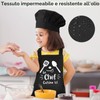 Halinuia Grembiule per bambini e cappello da chef, regolabile su