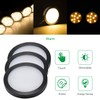 AIBOO Under Cabinet LED Black Cover Puck Lighting Kit with
