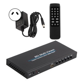 Multi Viewer Screen Divider 8x1 HD Multimedia Interface Screen Spliter for Game Security Monitoring 110‑240V AU Plug