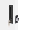 Dontay Pocket Door Handle, Modern Rectangular Keyed Entry Function, (Bed/Bath)