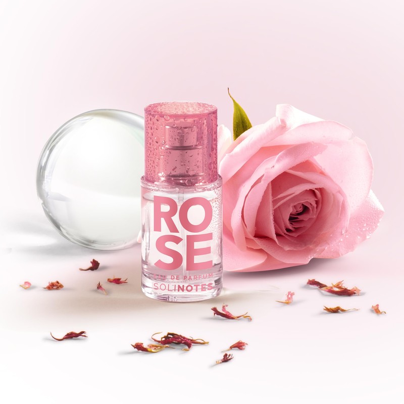 Solinotes Rose Perfume for Women, 0.5 Fl Oz/ 15 ML