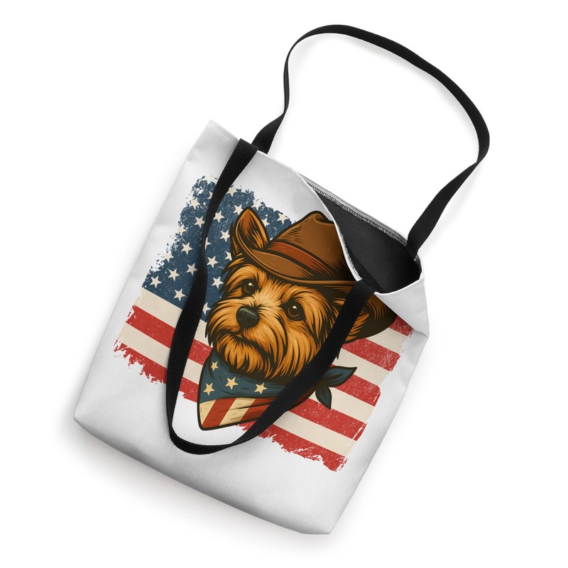 Cowboy Yorkshire Terrier 4th of July Dog USA Flag Yorkie