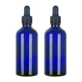 Magic Season Essential Oil Bottles (Blue / 100ml with Dripper / Pack of 2)