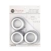 Dritz 1-9/16-Inch Inner Diameter Curtain Grommets, 8-Pack, Brushed Silver