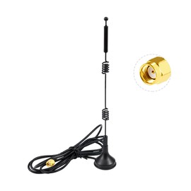 POBADY WiFi Antenna 2.4G /5G/5.8G Dual Frequency 8dBi MIMO Omnidirectional Signal Booster Magnetic Base RP-SMA Adapter 1.5M 4.9ft for PCIE Network WiFi Card Router External Antenna Wireless WLAN