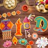 Konsait 56 Pieces Diwali Decorations Set, 3D Diya Lamp Happy
