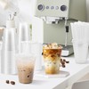 Clawsoff 16 oz 100 Pack Plastic Cups with Lids and