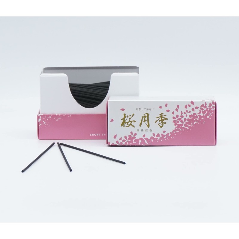 [Sakura Getsuki] Smokeless Incense, Slightly Sweet Cherry Blossom Scent, Ultra