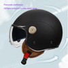 Double Visor Open Face Motorcycle Helmet Retro Jet Helmet Half
