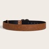 Heart Western Leather Belt for Women Men Star Buckle Waist