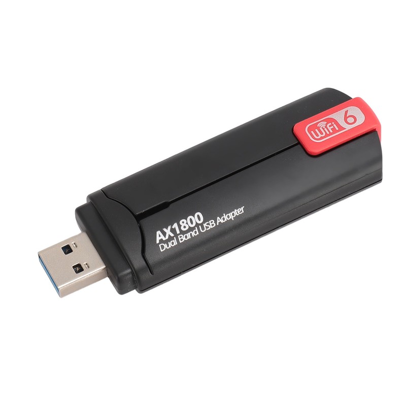 AX1800 WiFi 6 USB Adapter 5dBi Dual Antennas 2.4GHz 5GHz