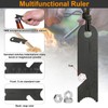 Flint and Steel Fire Starter Kit,2PCS 5-in-1 Multifuctional Fire Steel