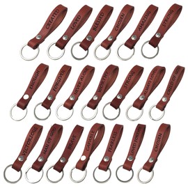 20 Pcs Christian Leather Keychains Bulk Sale Bible Verse Keychains Inspirational Keychains for Man Women Church Gift