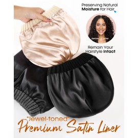 FURTALK Womes Slouchy Winter Beanie Knit Hat Satin Lined 3 Pack Thick Warm Fashionable Skull Cap