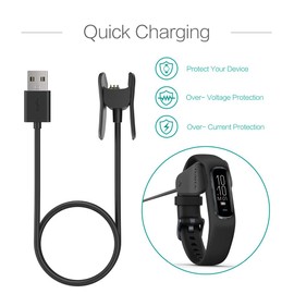 TUSITA Ladekabel für Garmin Vivosmart 4-1M USB Ladegerät Kabel - Activity Tracker Zubehör