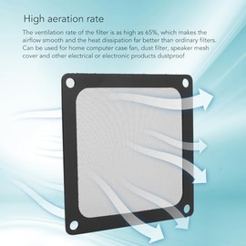 Filtro de Malla Antipolvo para Caja de PC, 5 Unidades de 80 X 80 Mm, Filtro de Polvo para Ventilador de Computadora, Malla, Marco Magnético, Cubierta de Filtro a Prueba de Polvo,